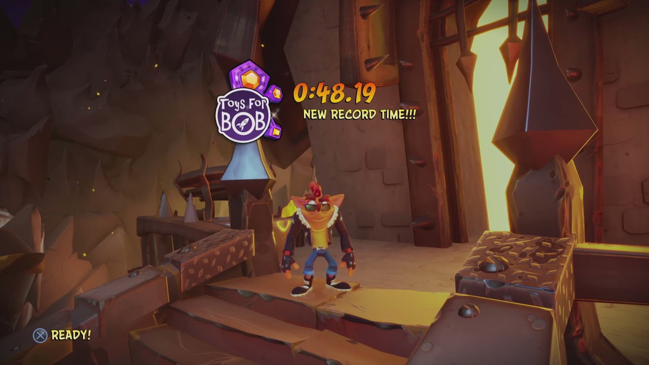 [FWR] Crash Bandicoot 4 - Toxic Tunnels Time Trial - 0:48.18