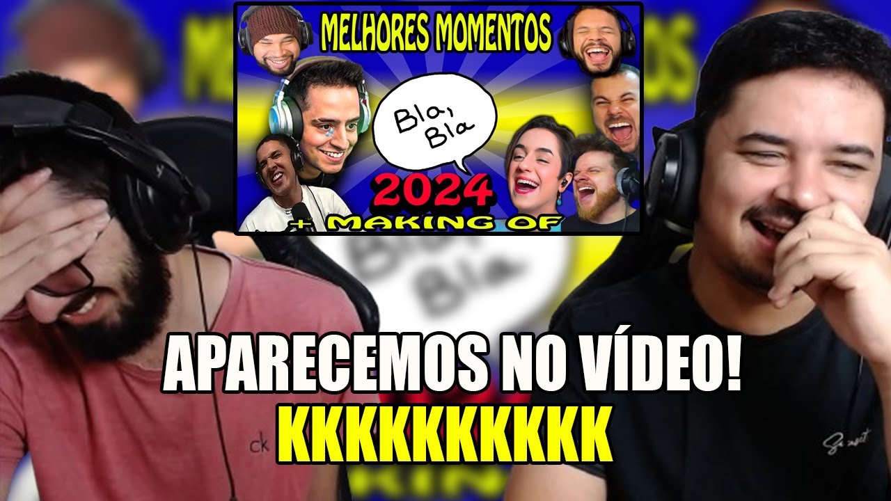 🔴 Melhores Momentos 2024! Ft. Reacters (Coringa, Hudson, etc) + MAKING OF! | Fala de Tudo | REACT