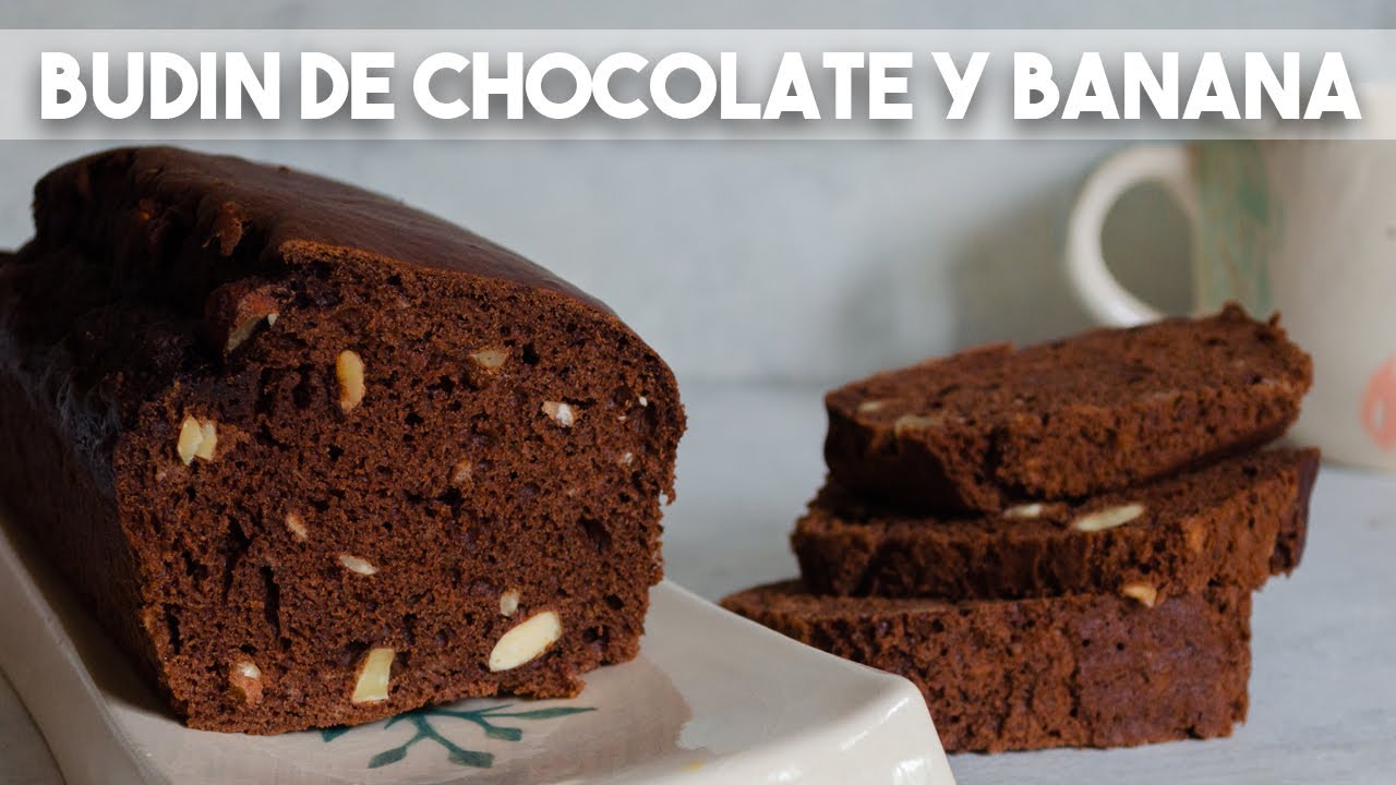 Budin de chocolate y banana economico y super humedo