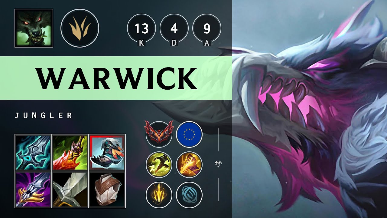 Warwick Jungle vs Kindred - EUW Grandmaster Patch 25.21