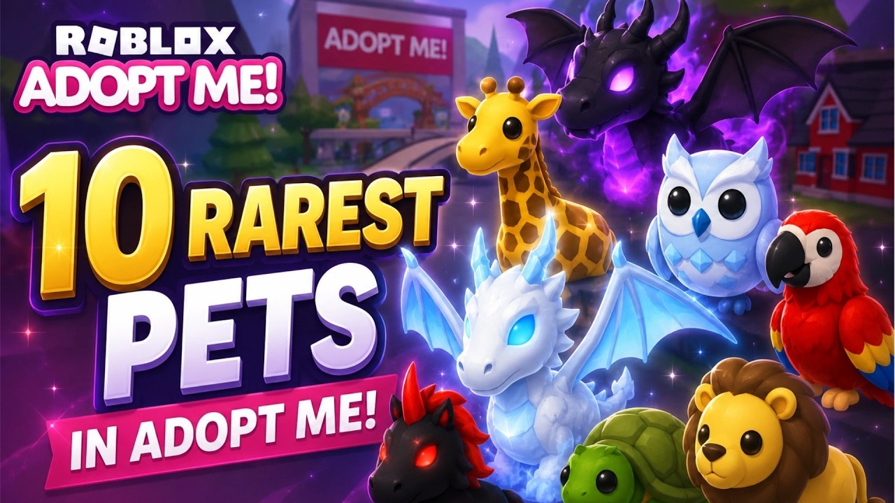 Top 10 Rarest Pets in Adopt Me! (2026) &ndash; Hardest to Get #roblox #adoptme #adoptmepets #adoptmeroblox