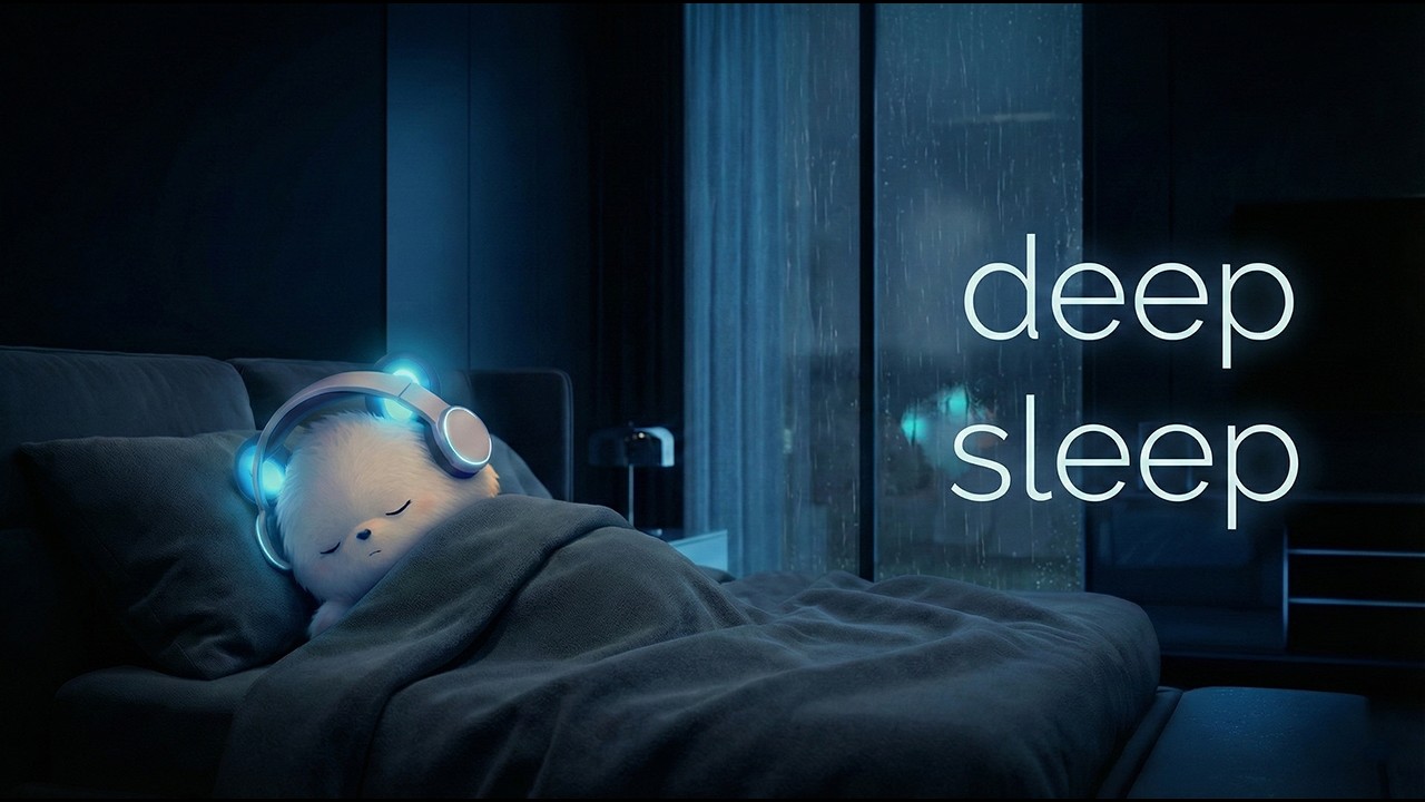 Gentle Rain for Sleep and Calm Nights with Pulsi BGM - 10 hours