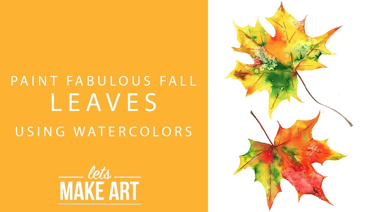 Fall Leaves Watercolor Tutorial