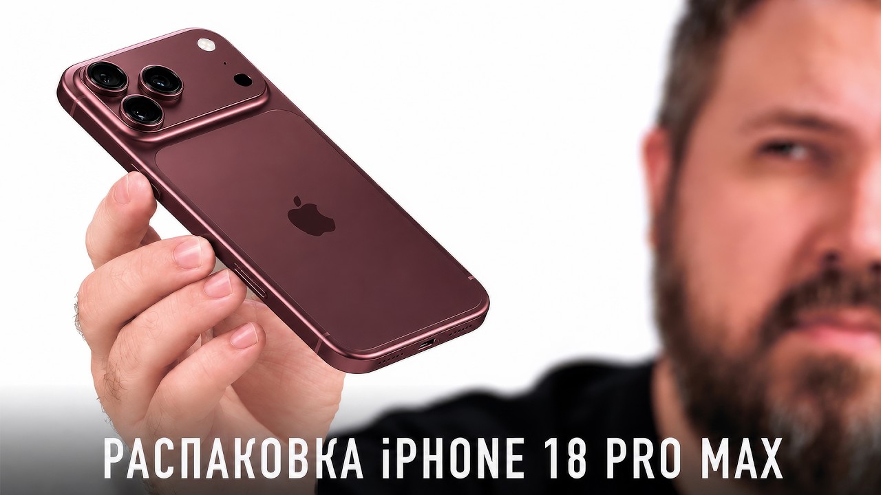 Распаковка iPhone 18 Pro Max - мразь бордовая или право имеет?