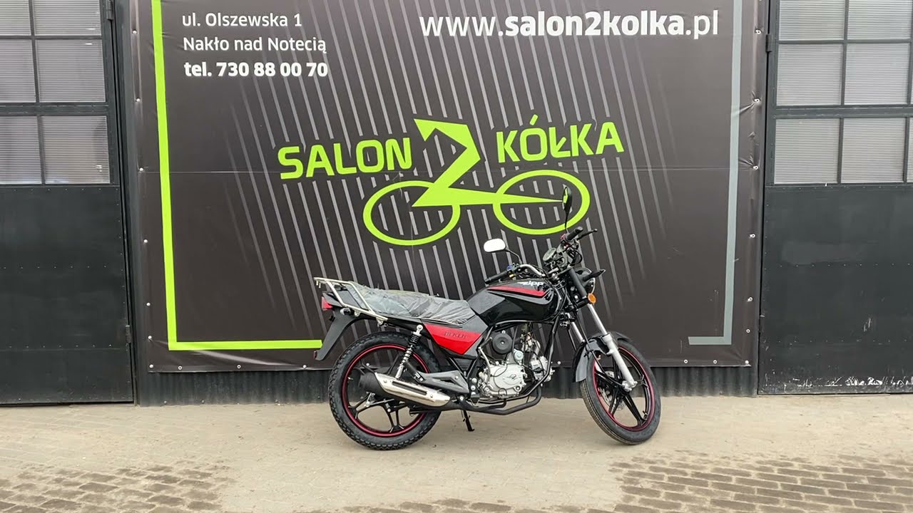 Motorower Zipp 49CC Neken 50 czarno-czerwony - prezentacja motoroweru #salon2kolka