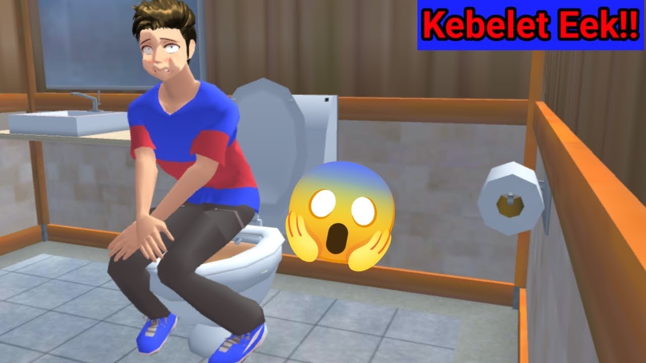 Eek Besar!! Kebanyakan Makan || Taiga Eek Mencret di Cafe || Sakura School Simulator