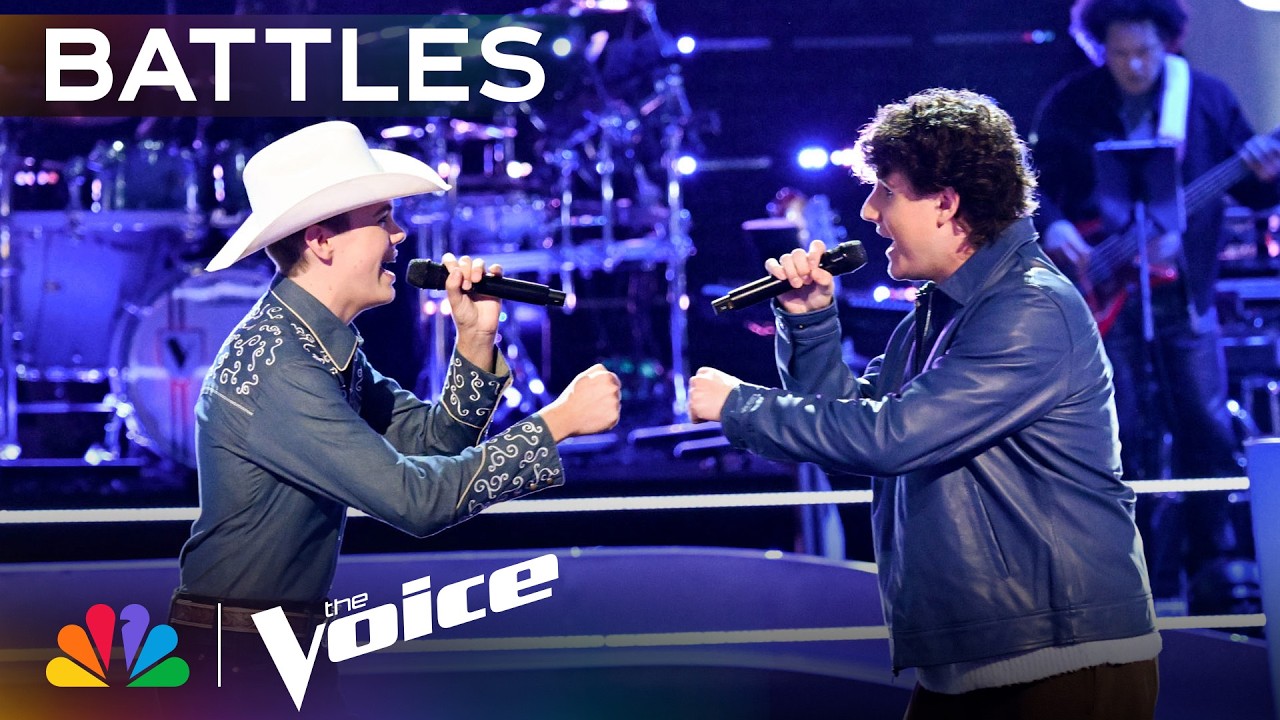 AJ Robinson's Pure Tone and Lucas West's Soulful Texture Shine Together | The Voice Battles | NBC
