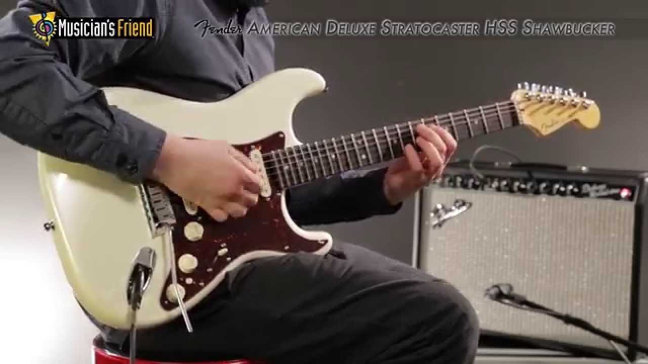Fender American Deluxe Stratocaster HSS Shawbucker Electric Guitar