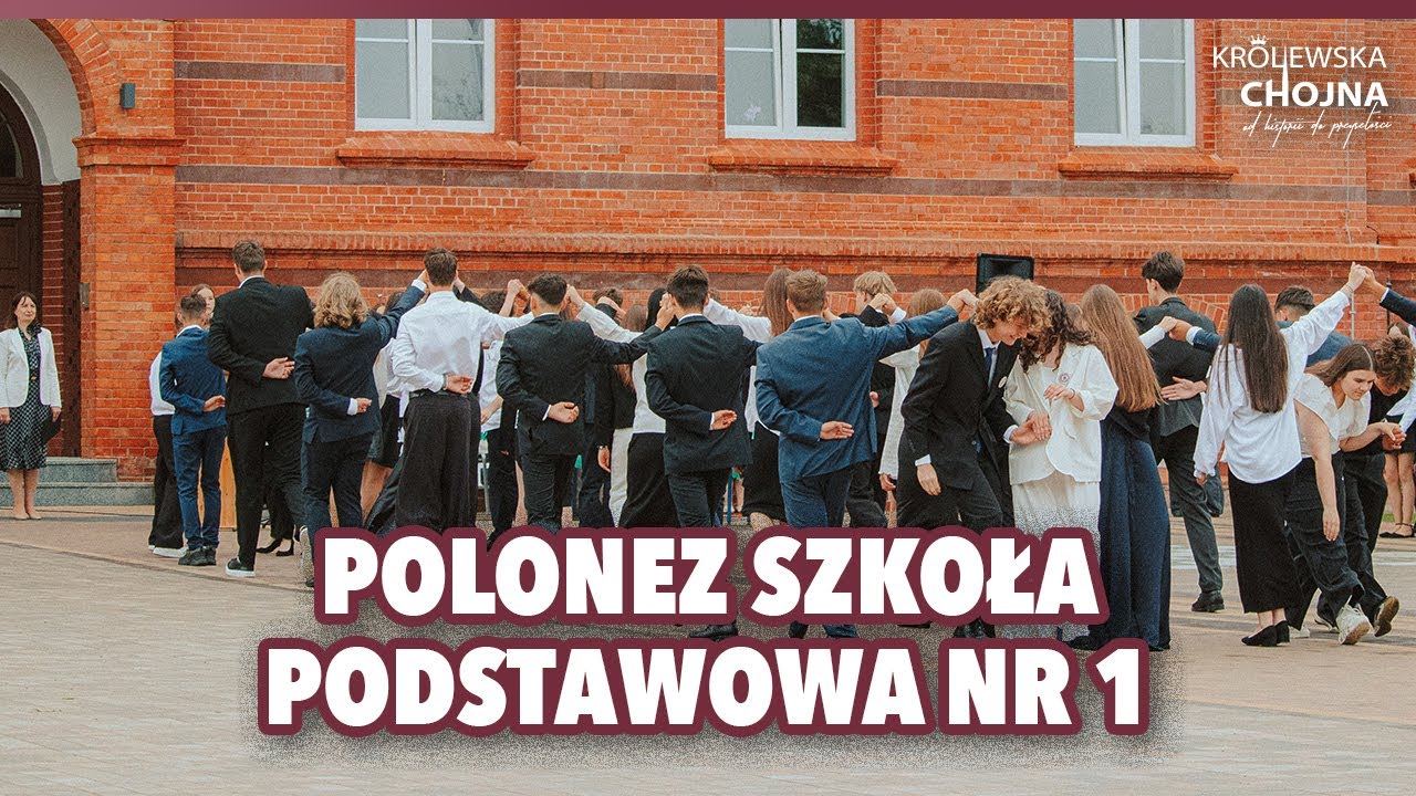 Koniec roku szkolnego. Polonez uczniów Szkoły Podstawowej nr 1