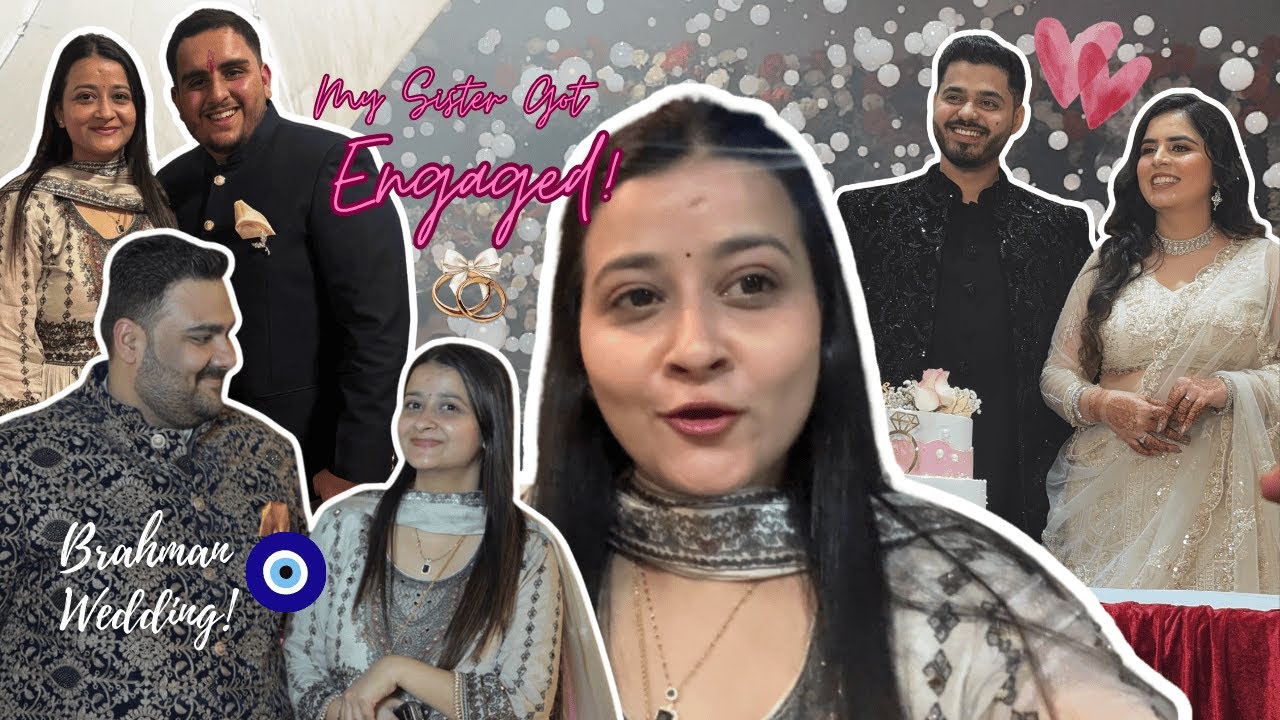 My Sister's Engagement Vlog😍💍| Brahmin Rituals & Family Moments❤️