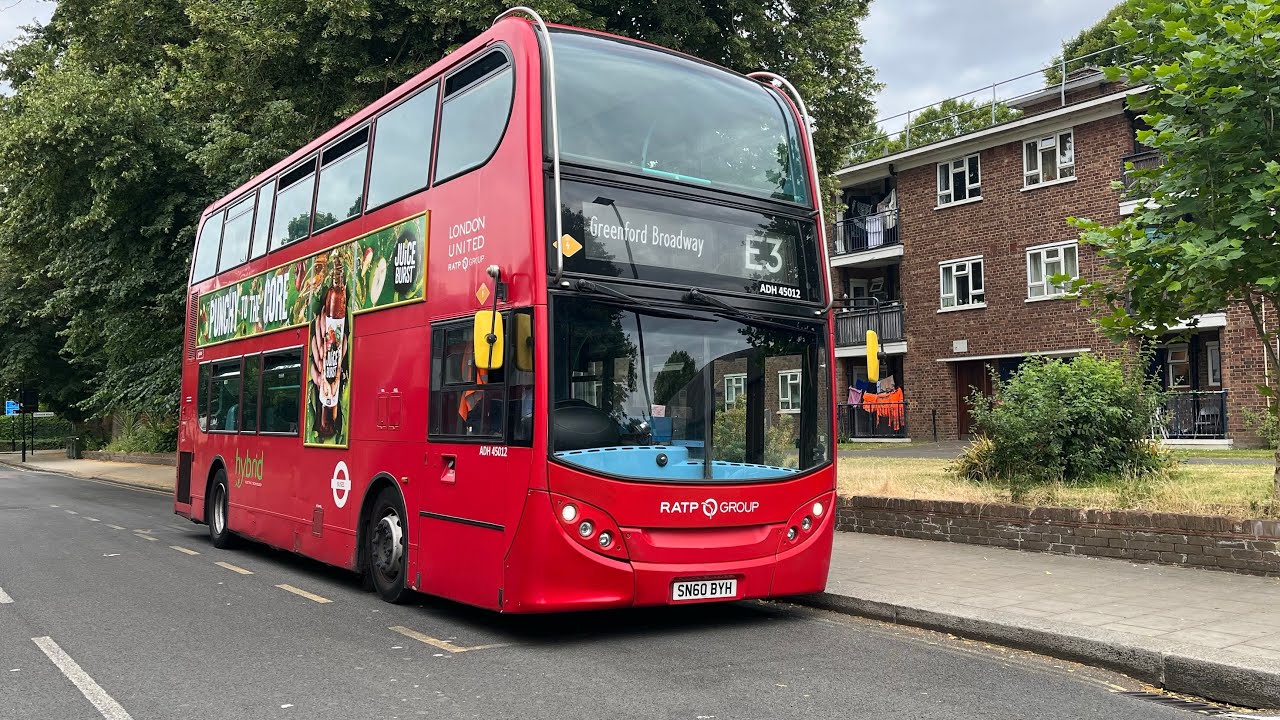 FRV. RATP Route E3: Chiswick Edensor Road To Greenford Red Lion ADH45012 (SN60BYH)