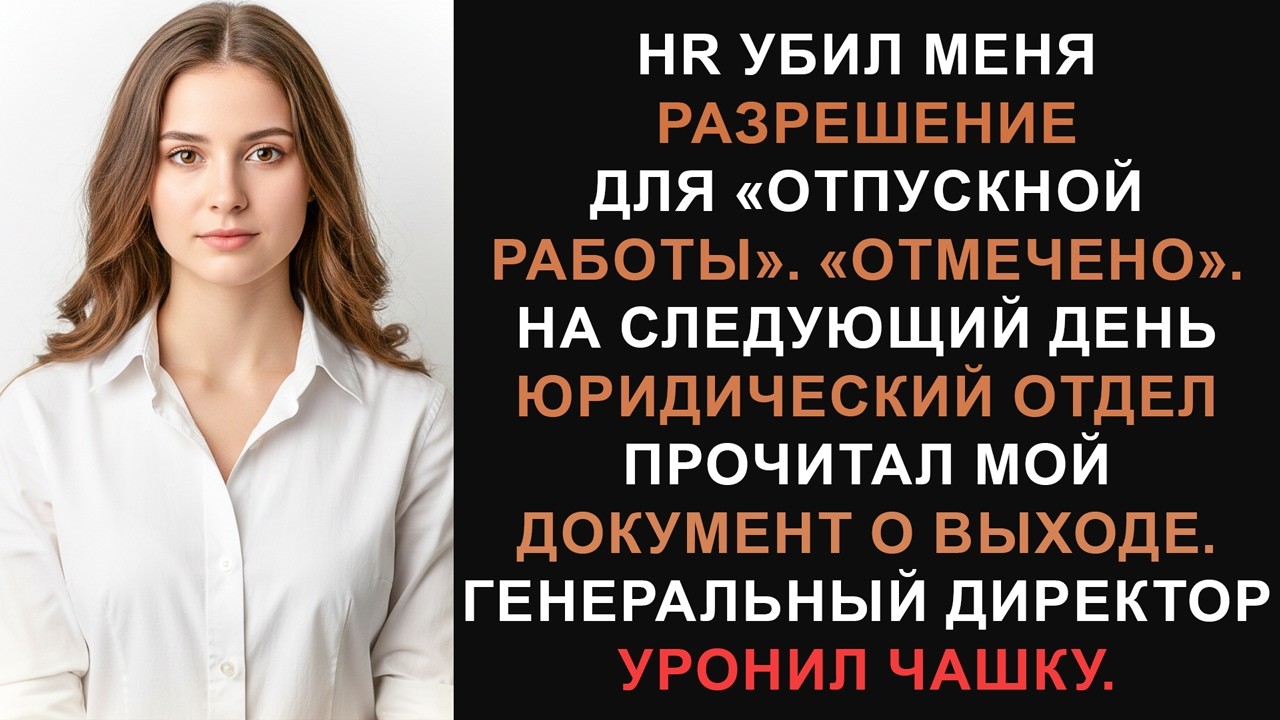 Она молча делала записи — отдел кадров сократил ей выходное пособие, юридический отдел всё изменил.