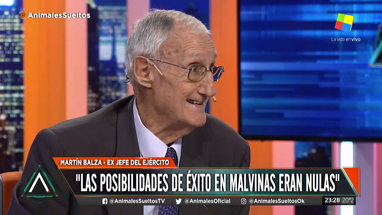 Martín Balza en Animales Sueltos con Alejandro Fantino: La guerra de Malvinas por dentro
