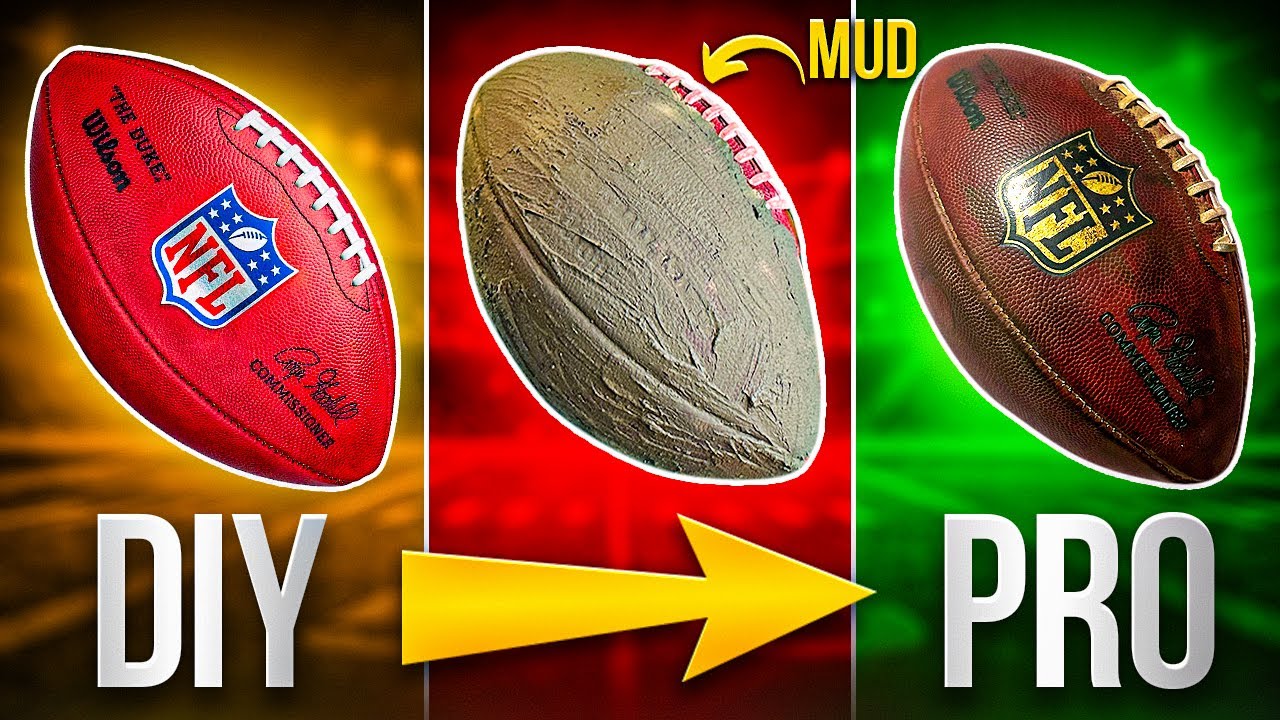 Amateur vs Pro Footballs: How an NFL QB Preps/Muds a Football