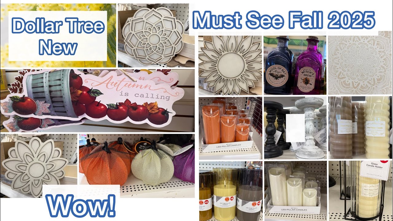 New Fall arrivals at Dollar Tree & More #dollartree #haul #dollartreehaul #dollarstore #diy #crafts
