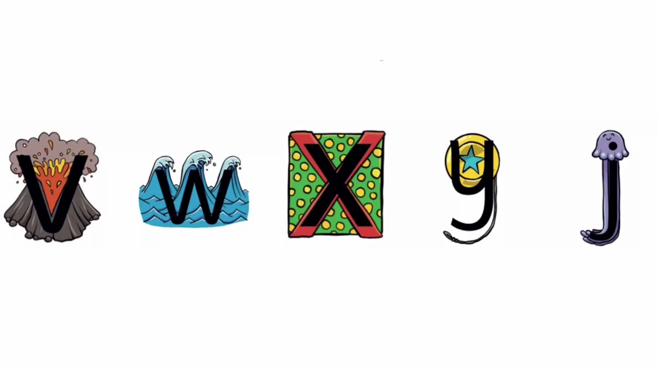 Little Wandle Phonics v w x y j