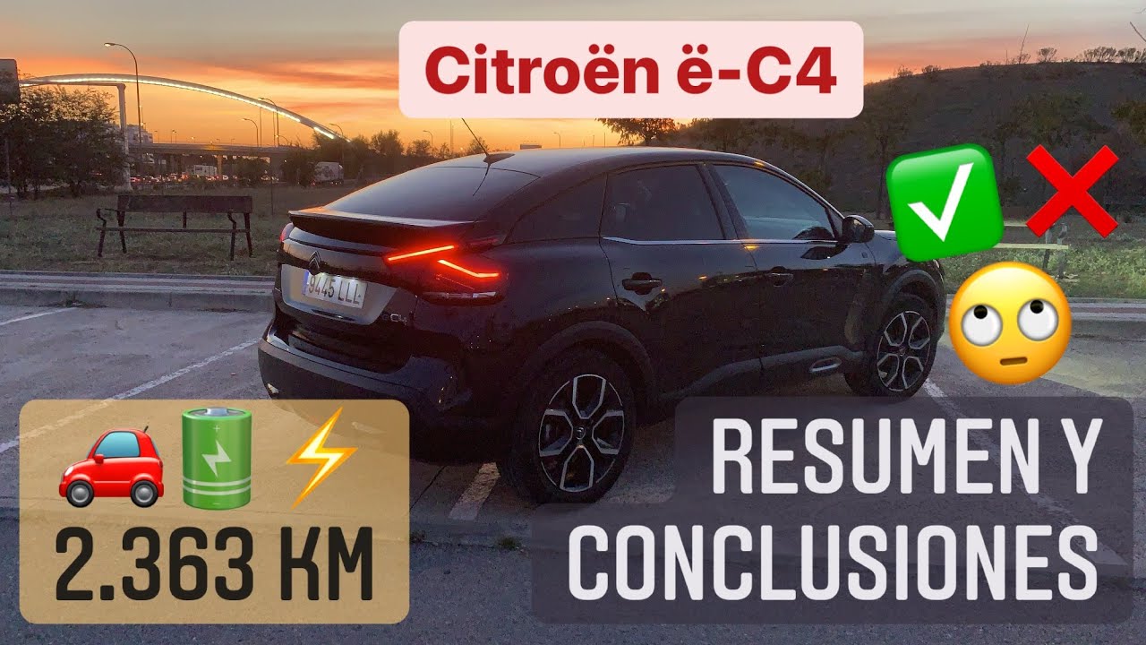 Citroën ë-C4 2021 Resumen, opiniones y conclusiones tras 2.363 km