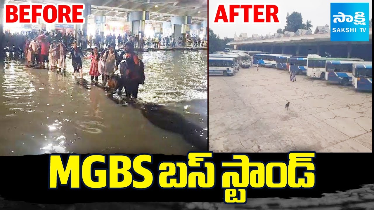 Flood Level Reduced at MGBS | Musi River Floods Effect in Hyderabad | @SakshiTV