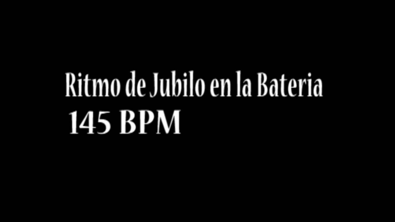Ritmo en la Bateria para tocar coros alegres en la iglesia - Velocidad 145 bpm