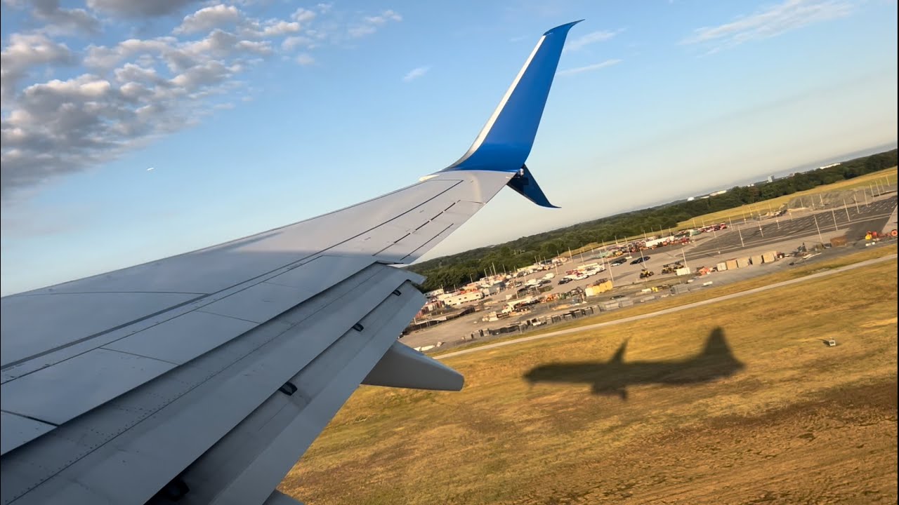 United Boeing 737-800 Pushback, Taxi, and Takeoff from Baltimore (BWI)