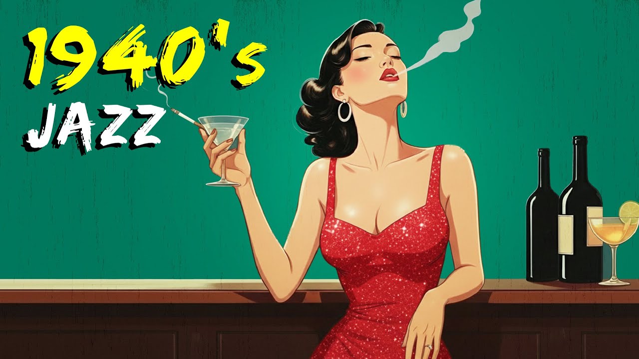1940's Midnight Jazz Bar - Vintage Jazz Greatest Hits | Softly Jazz 1940's