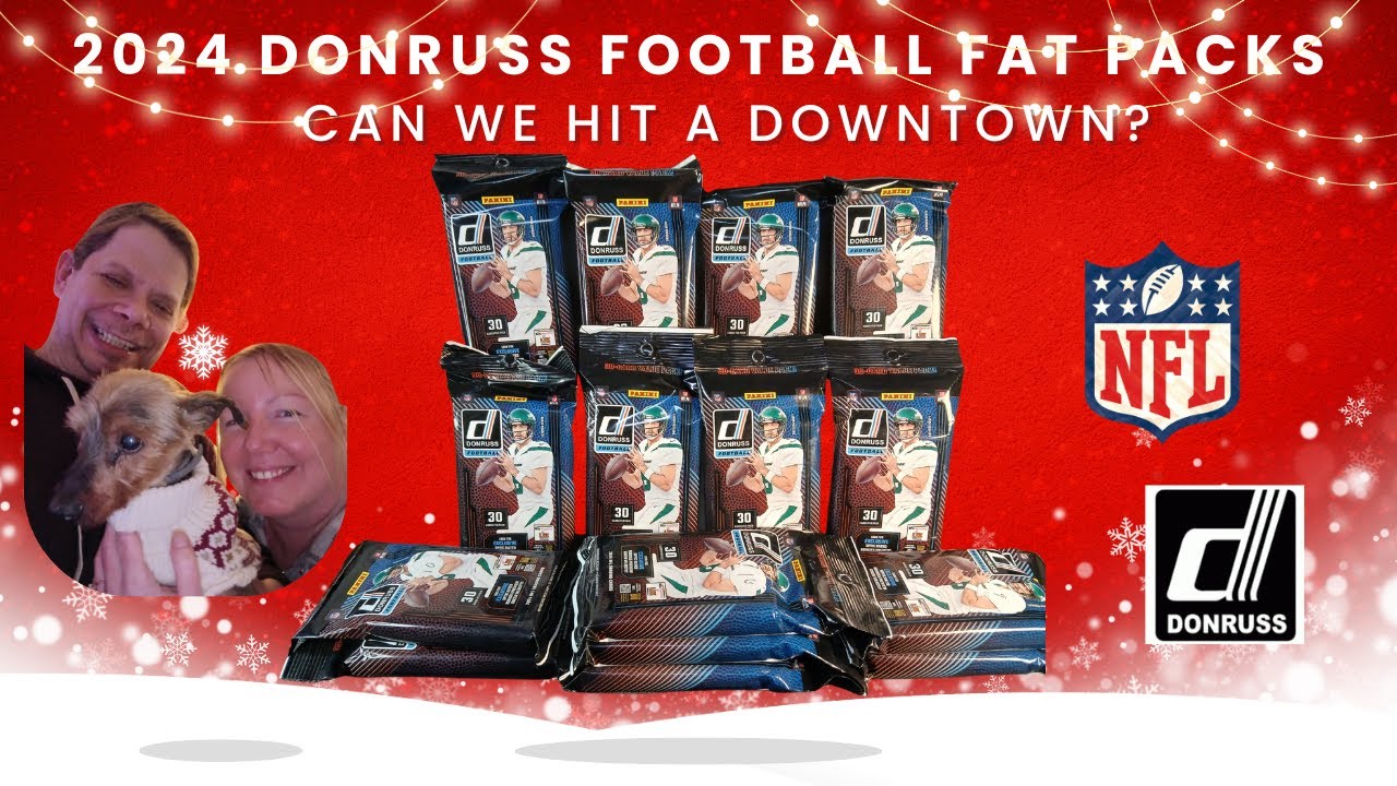 2024 Panini Donruss Football (15) Value Fat Packs Review Rip Opening Sports Cards