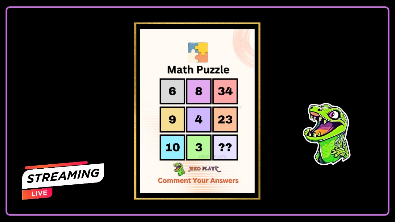 🧠 Only Genius can !  |  Live Math Puzzle Quiz| Tricky Math Puzzle 🧩