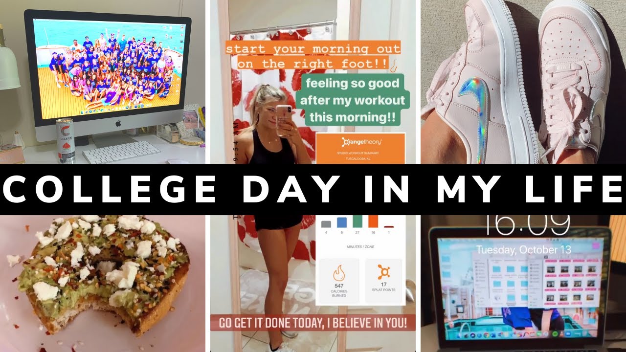 productive college day in my life: online school & errands!