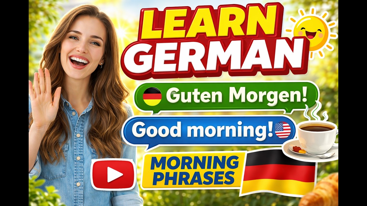 German morning greetings and daily routine sentences!