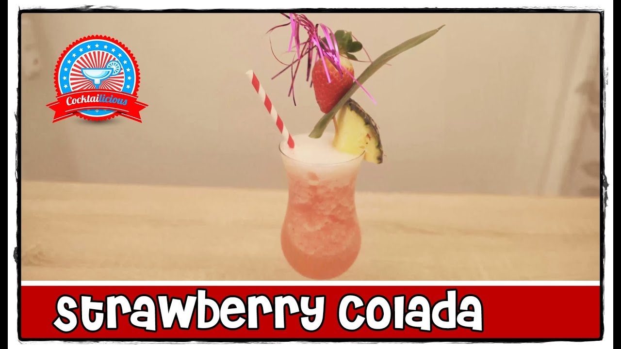 Strawberry Colada Cocktail selber machen 🍹