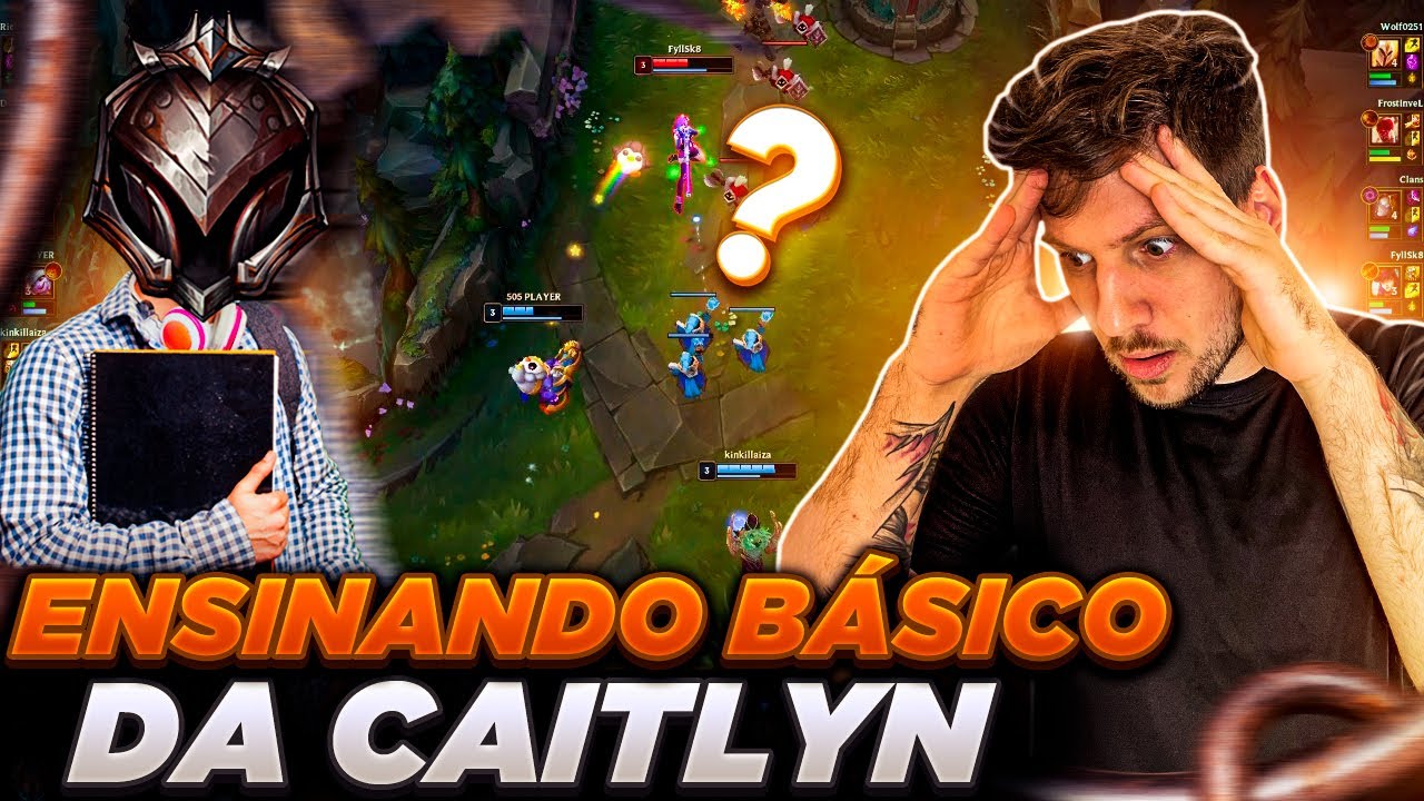 ENSINANDO UM ADC FERRO A JOGAR LOL! (COACH CAITLYN)
