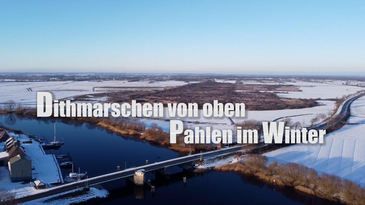 Dithmarschen von oben: Pahlen im Winter