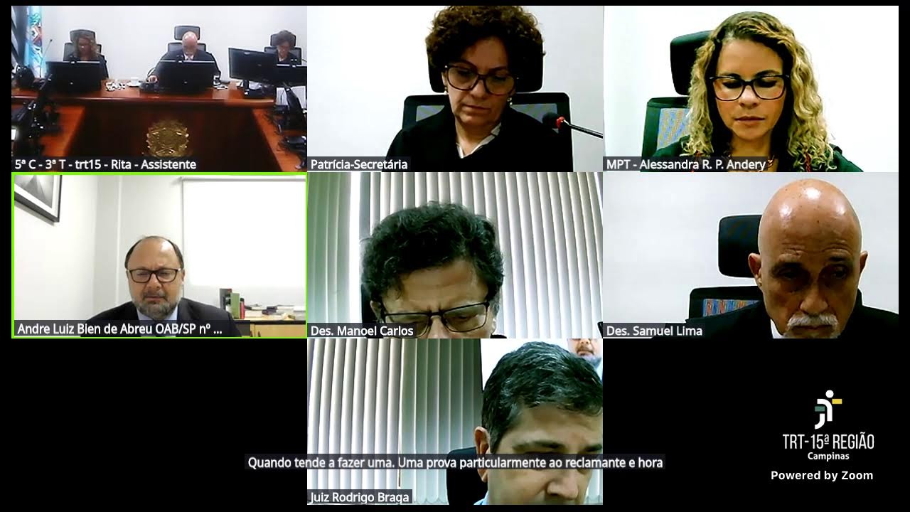 TRT 15 - 3ª TURMA - 5ª Câmara - Sessão Híbrida – 03/02/2026 – 13h30