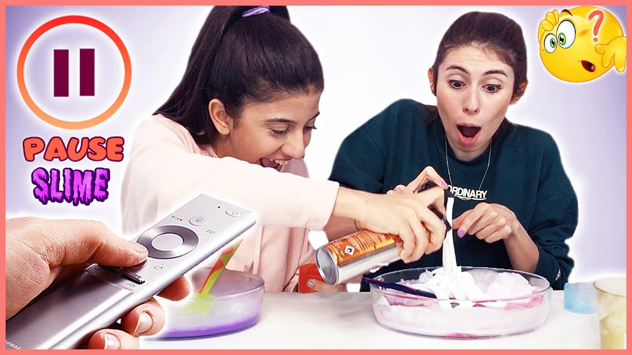 Pause Slime Challenge Pause Slaym Eğlenceli &Ccedil;ocuk Videosu Dila Kent