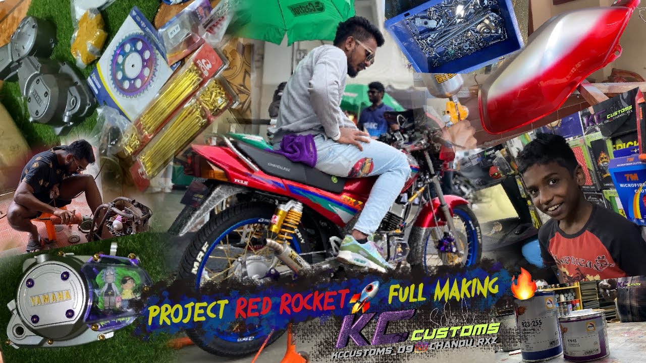 Rxz 6speed full custom built. imported spares worth 2.7lakhs | KC customs Chennai
