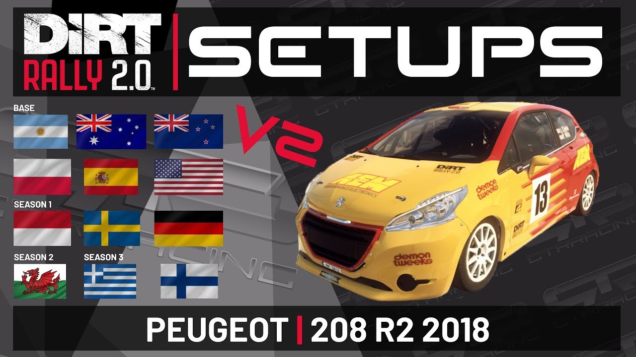 Peugeot 208 R2 | TT SETUPS V2 | 12 Locations | DiRT Rally 2.0