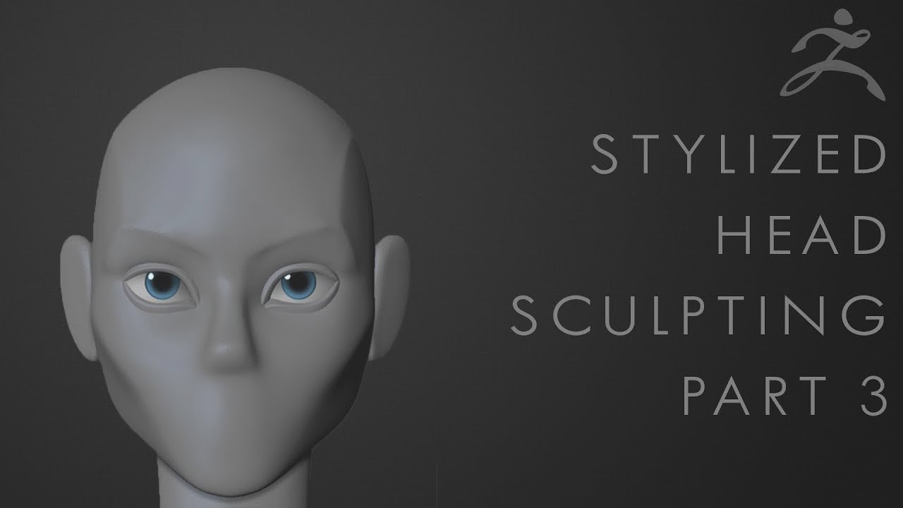 Как раскрасить глаз в Zbrush с помощью Polypaint — Урок, часть 3 — Скульптура головы