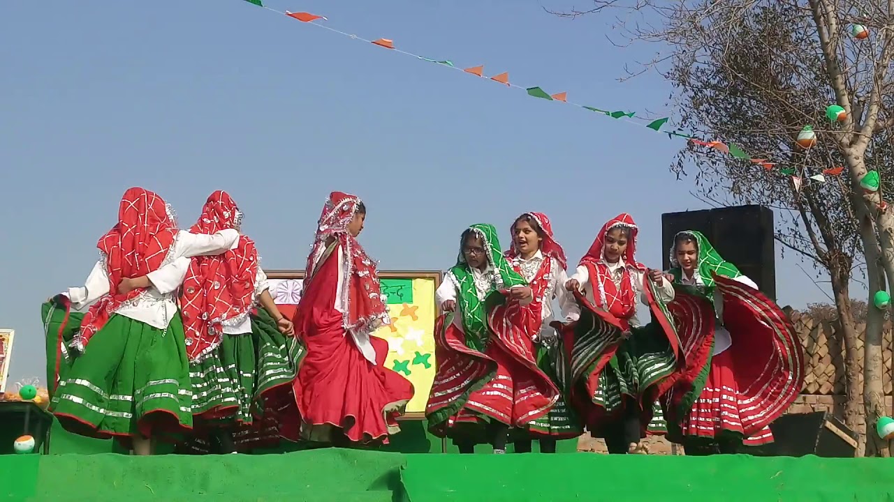 HARYANVI DANCE - Haryana to badal gya by girls of Raja Ram School