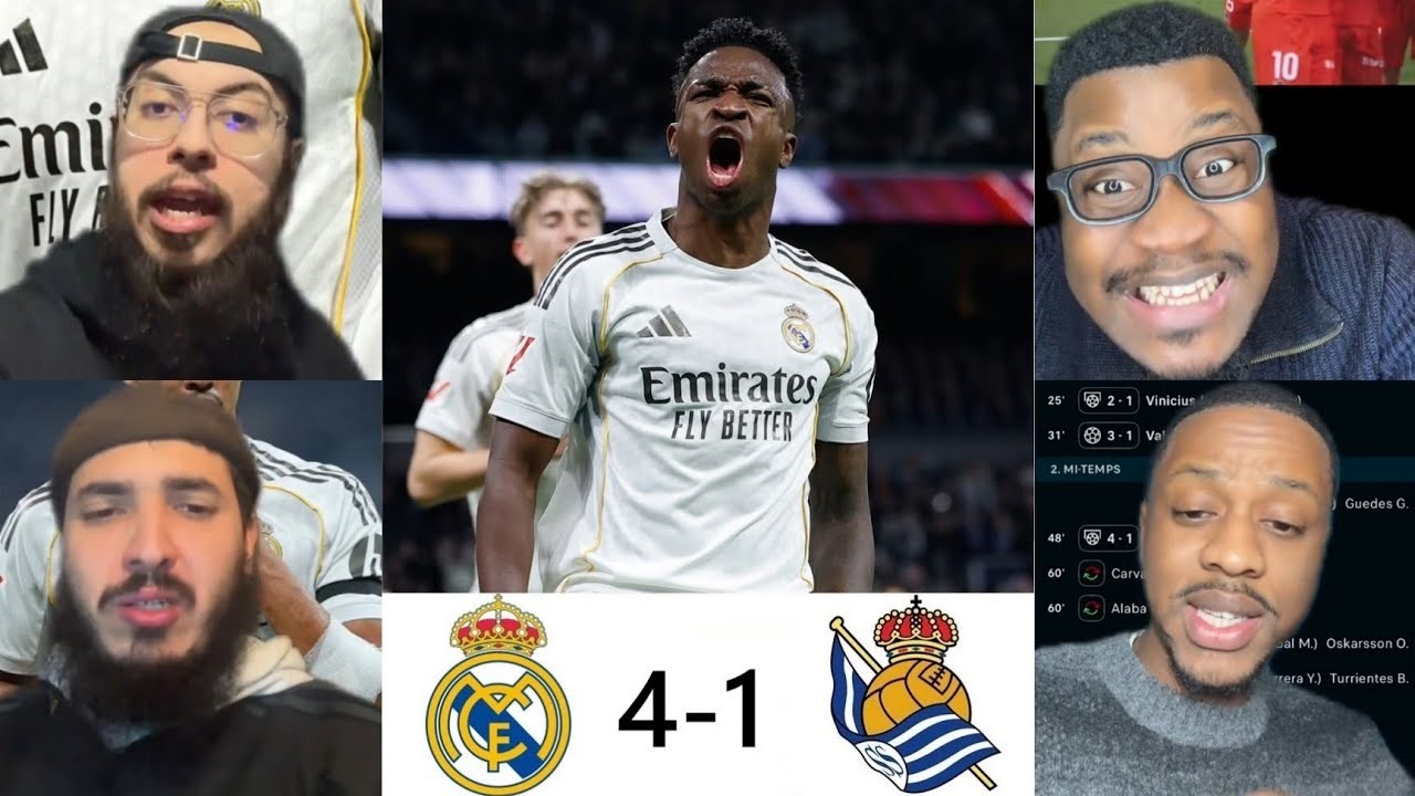 les réactions  des gens sur la victoire de réal madrid