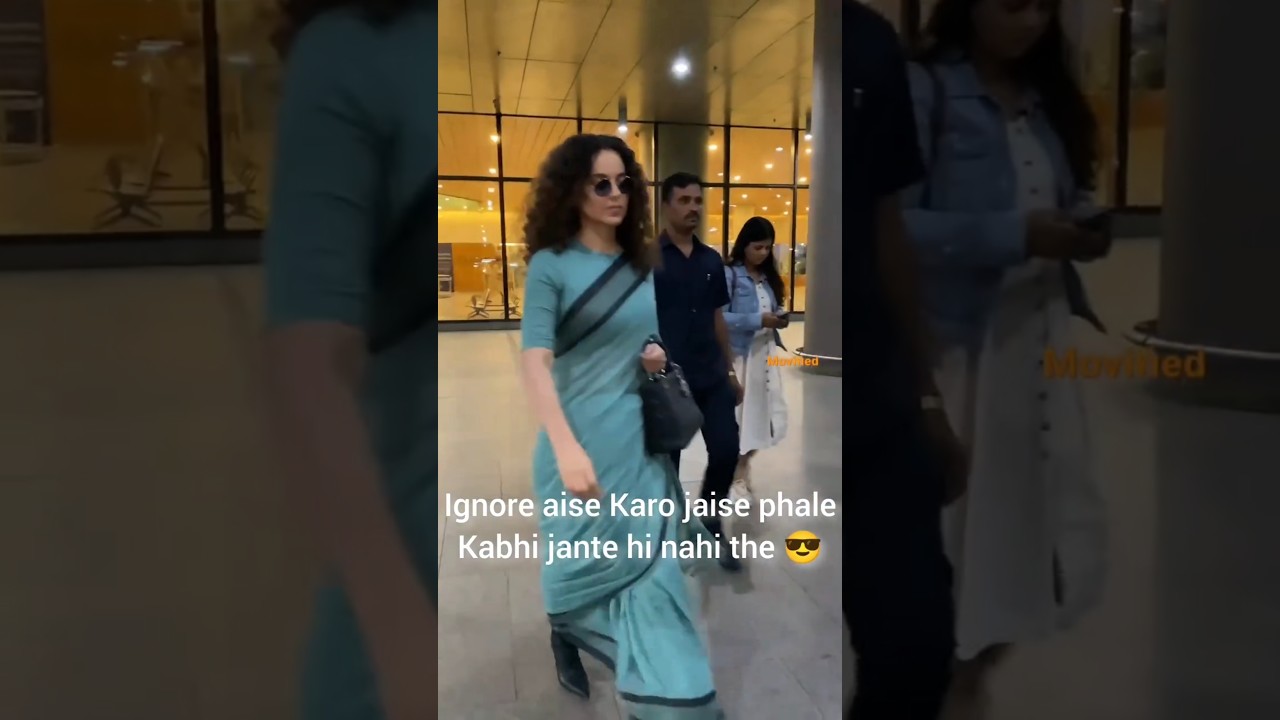 The Queen of the airports looks🔥💯#kanganaranaut #bollywood #bollywoodnews #fashion #airportlook #srk