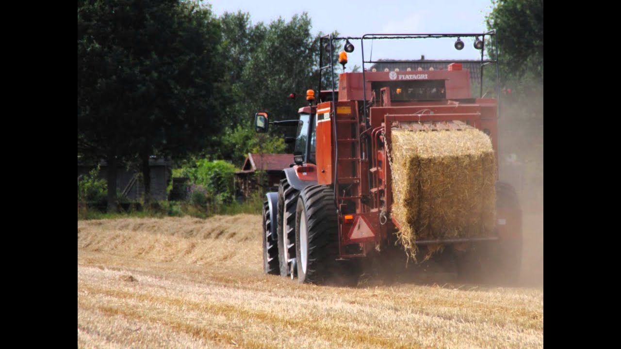 New Holland M 160 en Hesston 4900 BIG BALER seizoen 2014