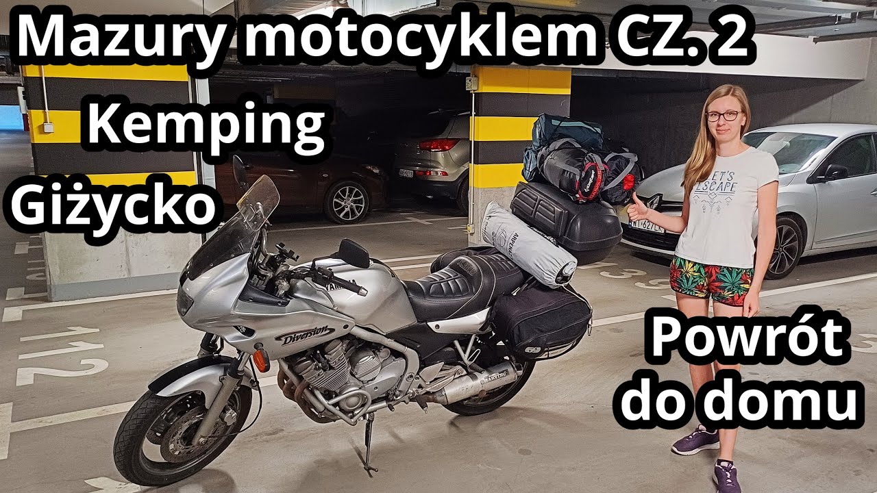 Motocyklem na Mazury cz.2 - kemping, obiad w Giżycku i powrót | Daily #93