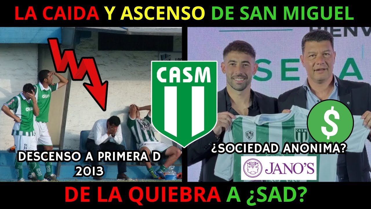 ¿QUE PASÓ CON SAN MIGUEL? De la QUIEBRA a ¿SOCIEDAD ANONIMA?