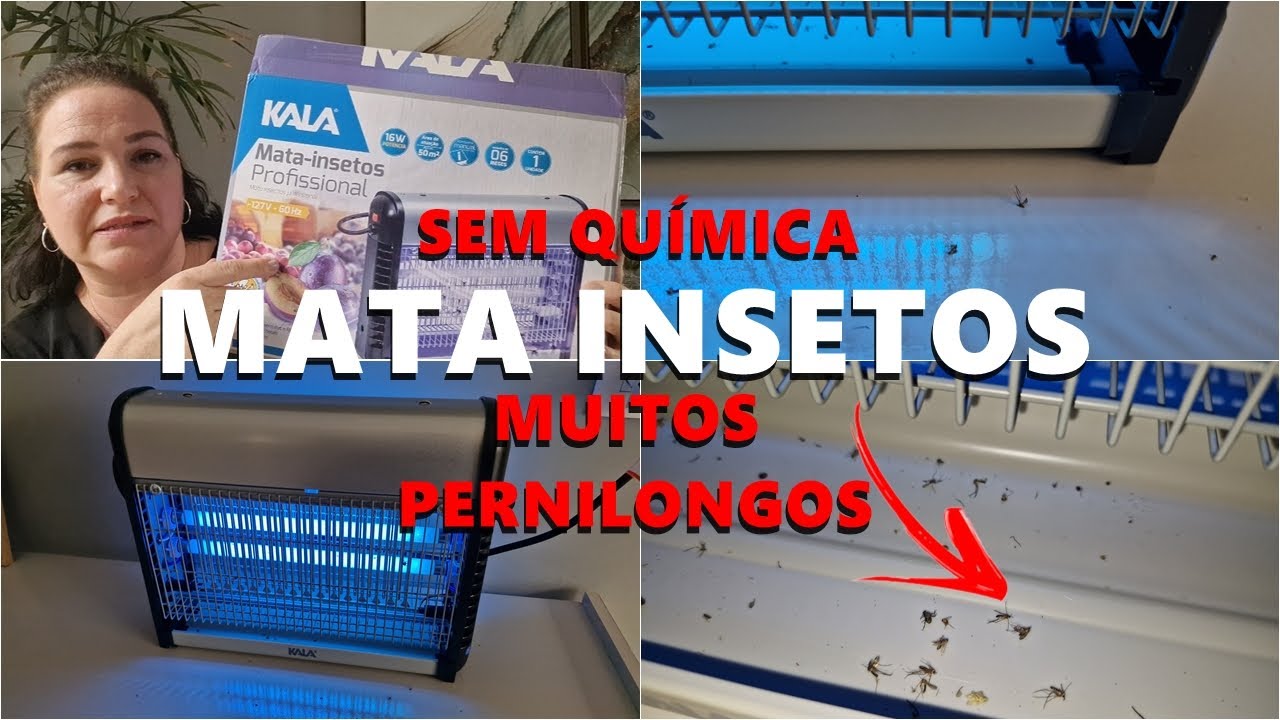Mata MUITO PERNILONGO - Mata insetos ELÉTRICO da KALA (sem química e sujeira)