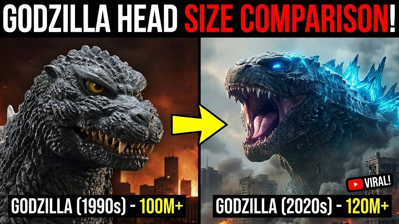 GODZILLA Head Size Comparison | How Big is GODZILLA’s Head Really?