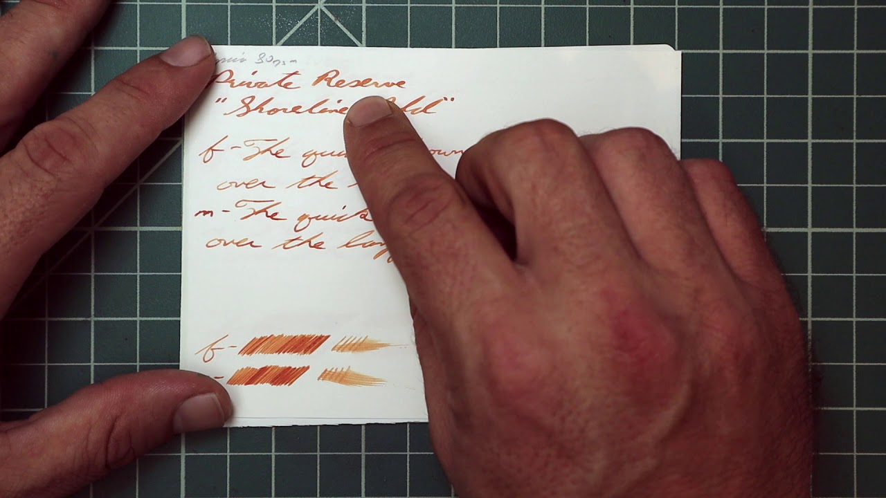 Private Reserve Shoreline Gold Fountain Pen Ink #fountainpenink #fountainpens