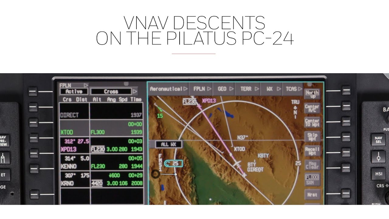 VNAV Descents on the Pilatus PC-24 | Honeywell Aerospace