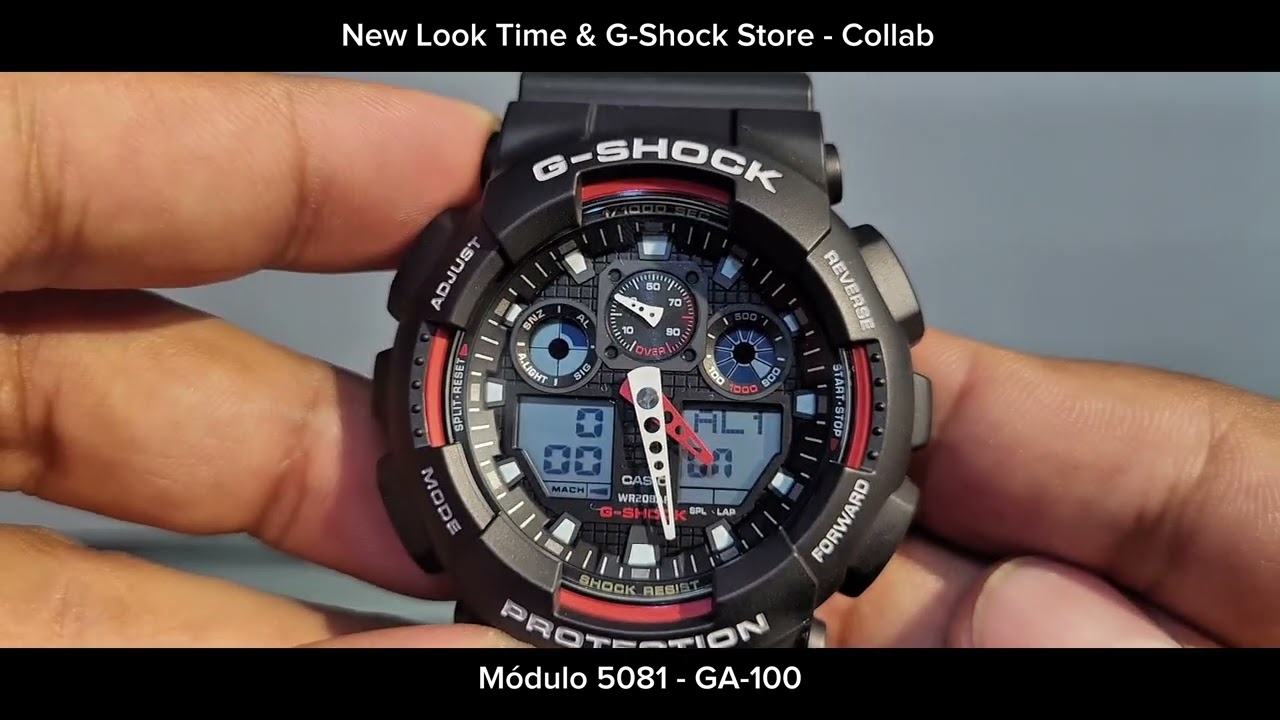 Como Ajustar o G-SHOCK GA-100: Passo a Passo + Funções Explicadas!
