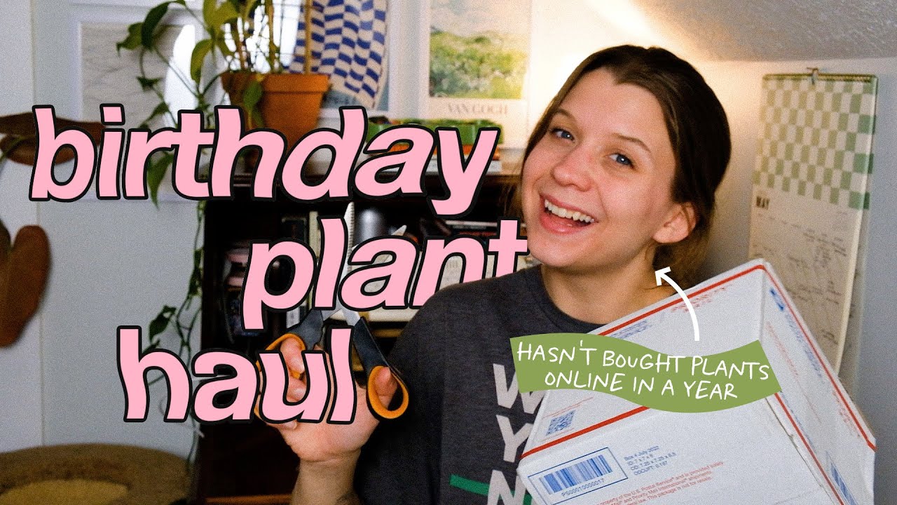 unboxing new plants for my birthday!! ✨ houseplant haul