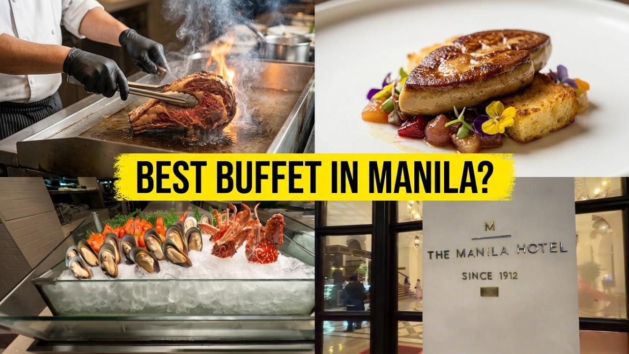 ₱4k Luxury Surf & Turf at Café Ilang-Ilang Manila Hotel! Unlimited Steak & Seafood 🥩🦞 Worth $70?